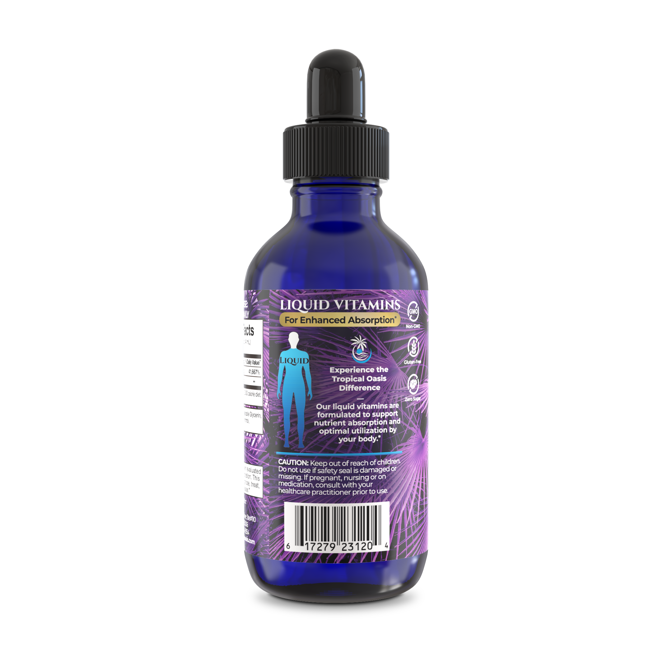 Biotin for Hair Growth - 5x The Strength - 4 OZ - Tropical Oasis