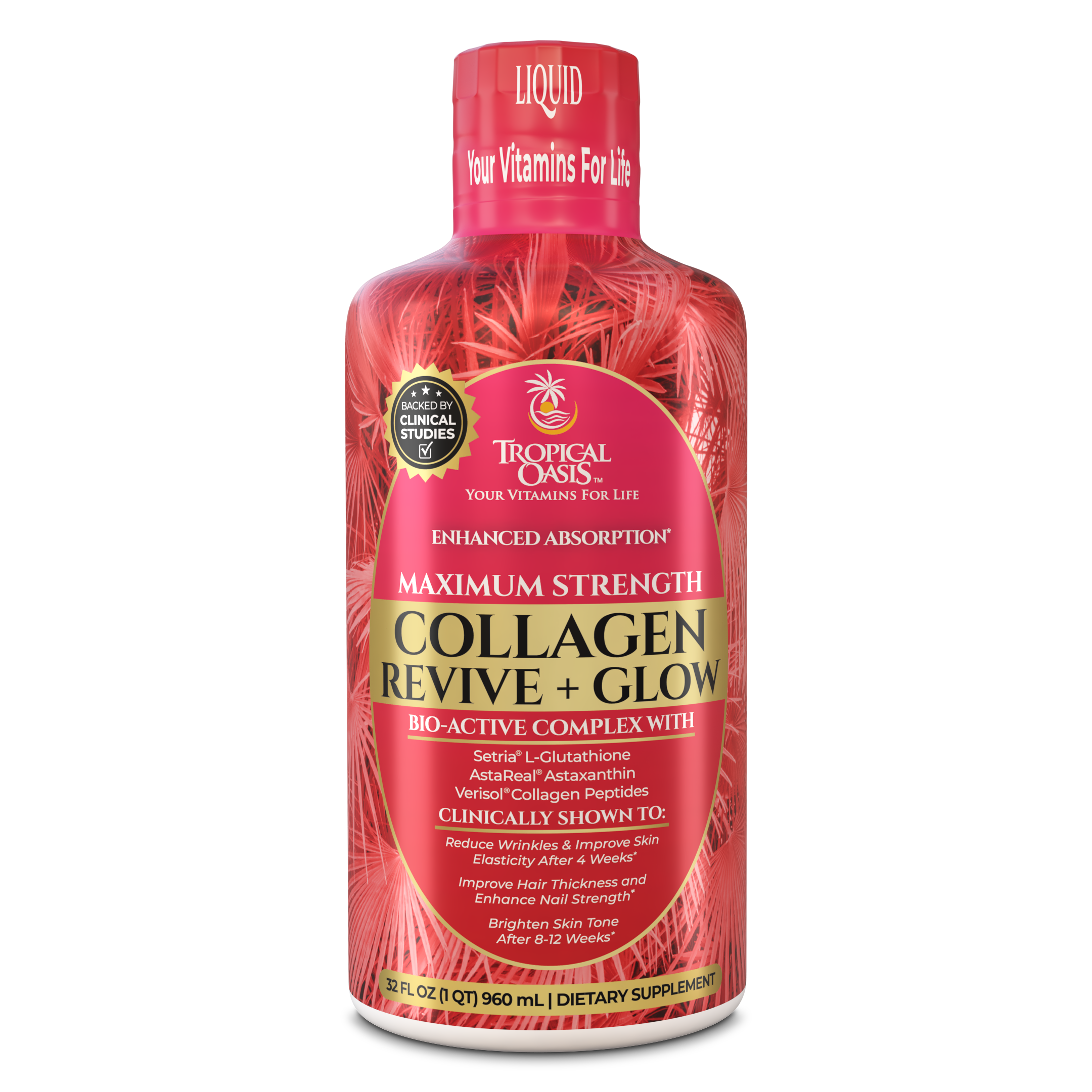 Collagen Revive + Glow Tropical Oasis Liquid Vitamins & Minerals
