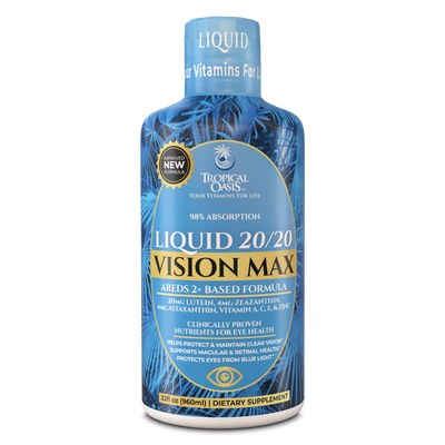 Liquid 20/20 Vision Eye Vitamin w/ 20mg Lutein - 32oz, 32 Serv.
