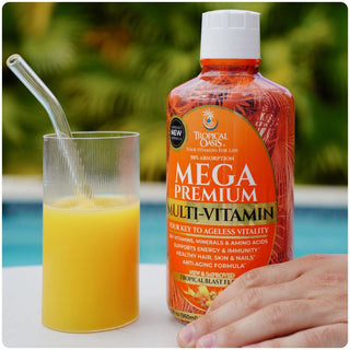 Mega Premium Liquid Multivitamin and Mineral Supplement - 32oz, 32serv
