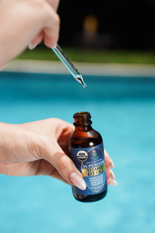 Vitamin D3 + K2 Drops for Adults - USDA Organic
