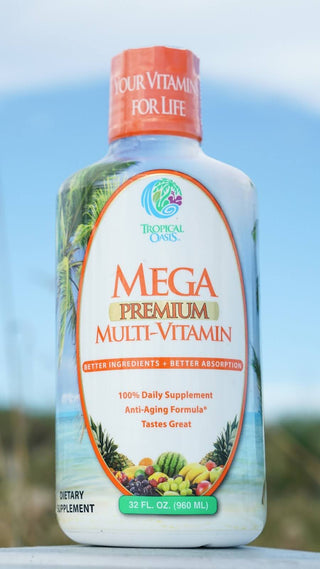 Tropical Oasis Mega Premium Liquid Multivitamin for Adults