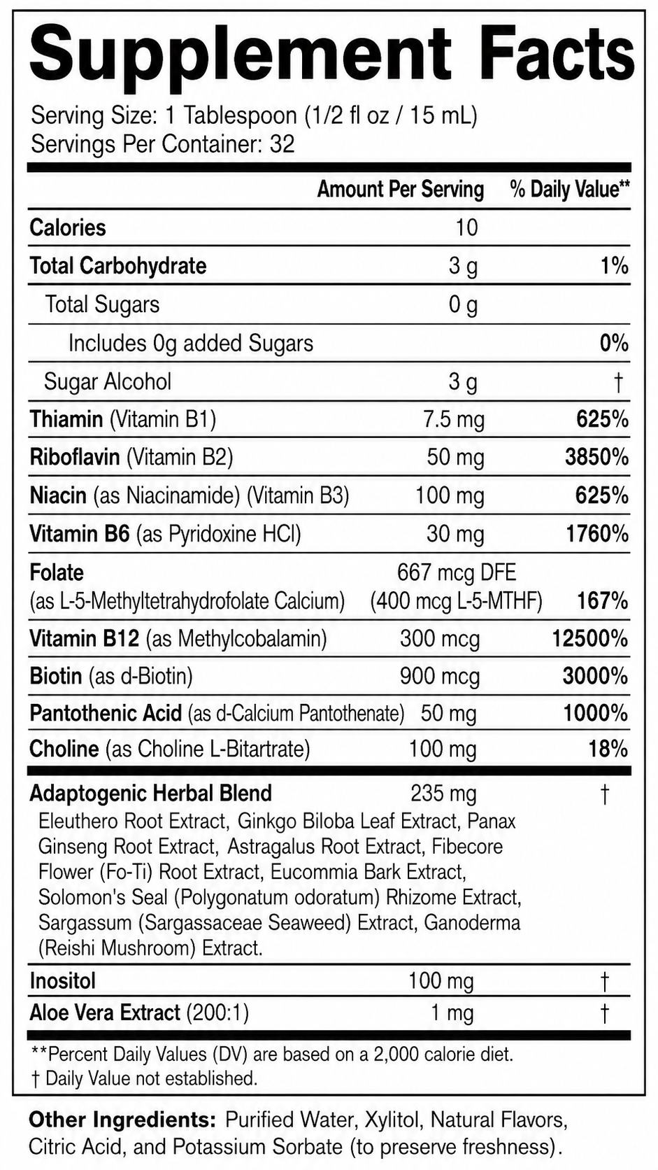 Premium Liquid B-Complex