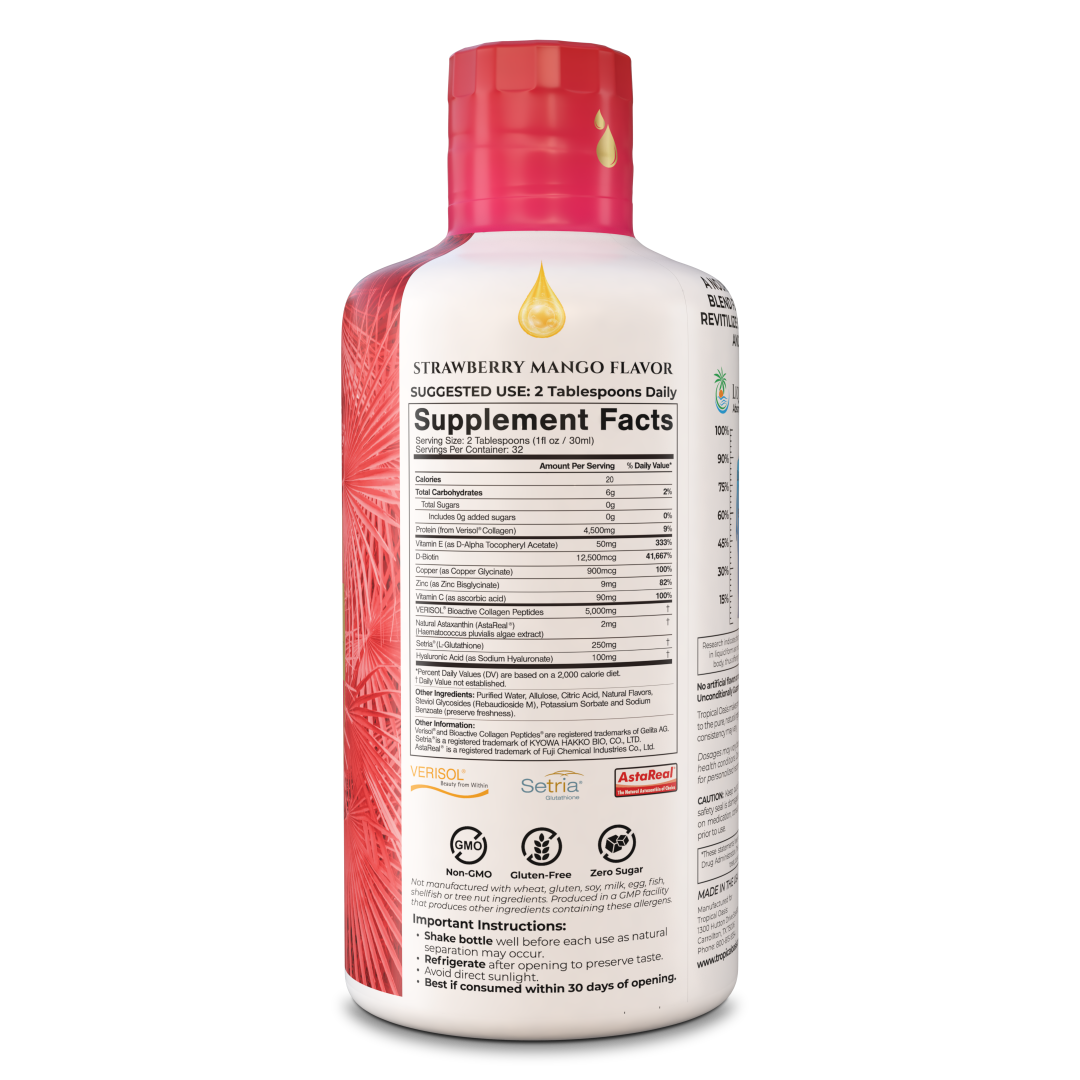 Collagen Revive + Glow  Tropical Oasis Liquid Vitamins & Minerals