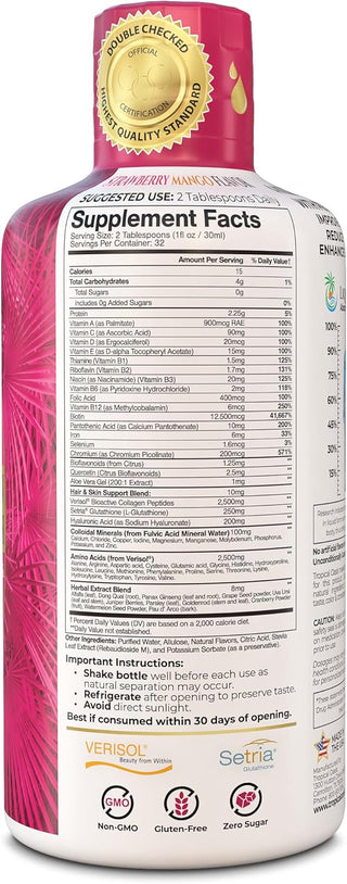 Women's Liquid Multivitamin + Hair Growth - with Verisol Collagen