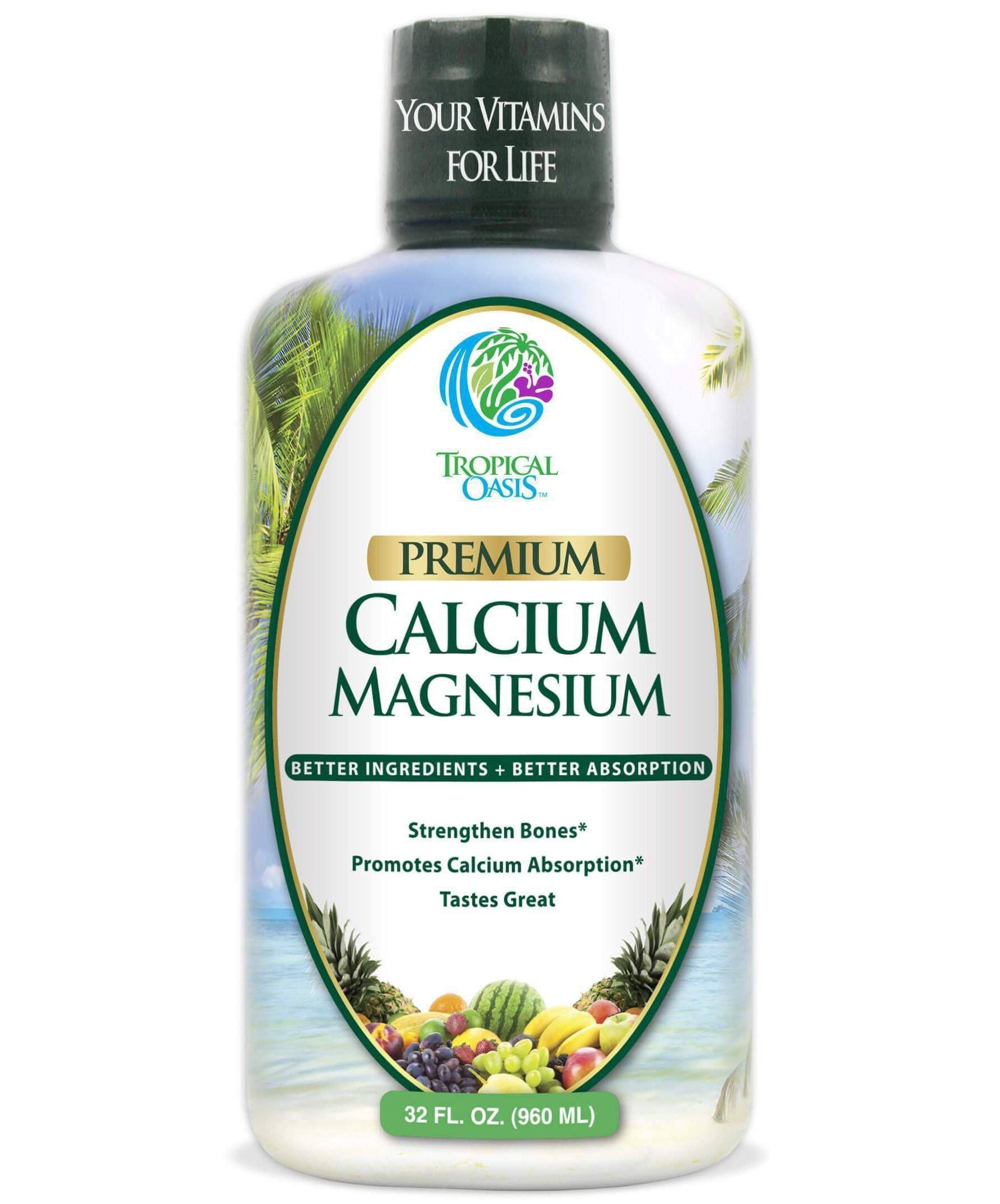 Premium Liquid Calcium Magnesium Citrate -- 32oz, 64 Serv