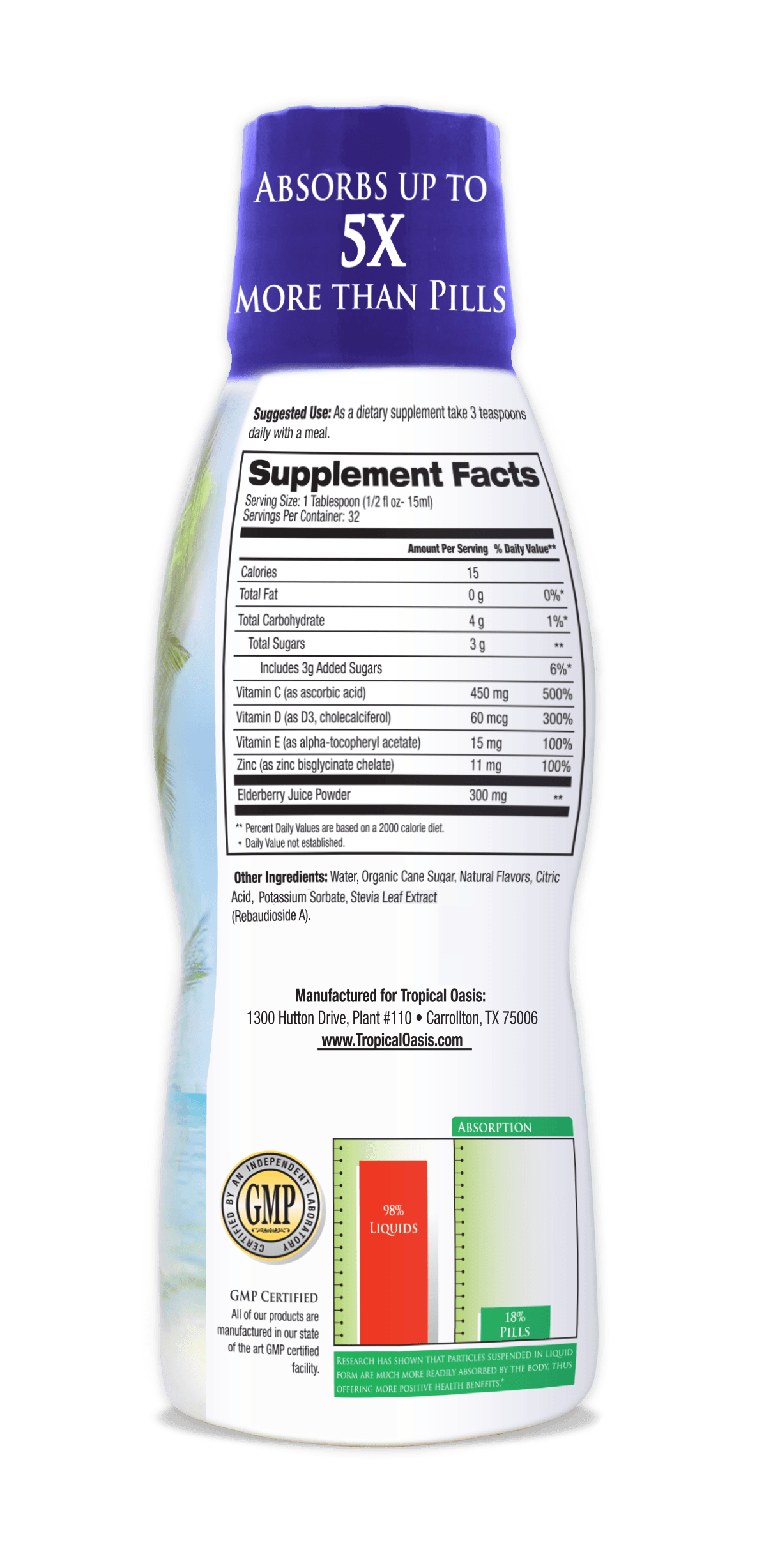 Tropical Oasis Liquid Immunity Boost