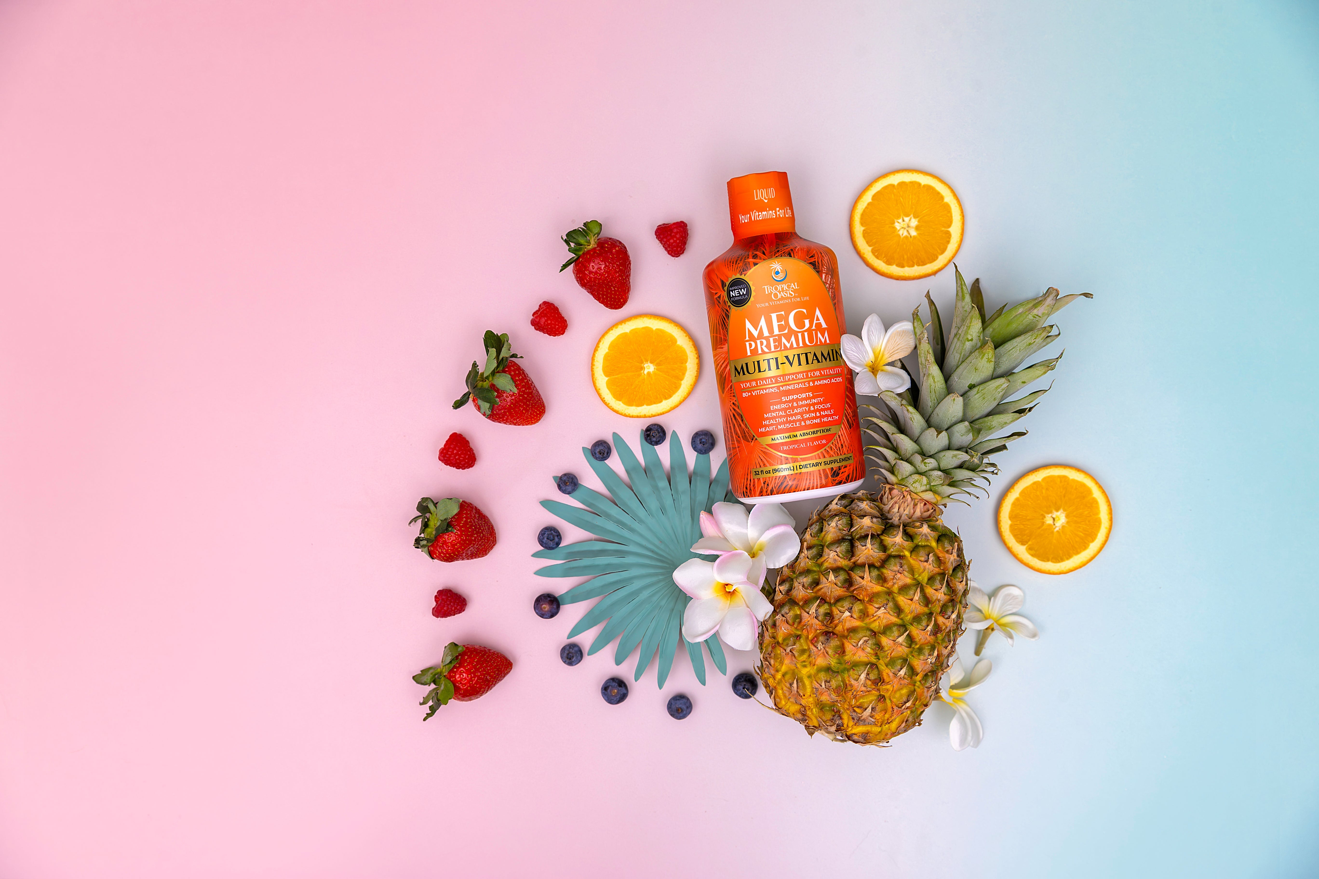 Tropical Oasis liquid multivitamin — easy-to-absorb daily nutrition