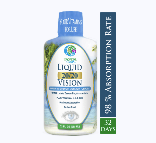 Tropical Oasis’ Liquid 20/20 Vision for Eye and Vision Health Can Get You Seeing Well Again