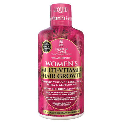 Women's Liquid Multivitamin + Hair Growth Tropical Oasis Liquid Vitamins & Minerals