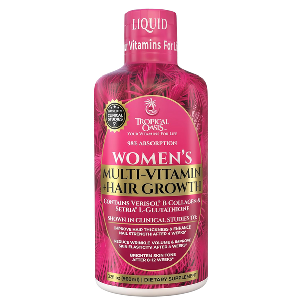 Women's Liquid Multivitamin + Hair Growth Tropical Oasis Liquid Vitamins & Minerals