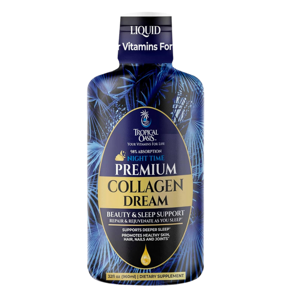 Premium Collagen Dream - Beauty & Sleep Support Tropical Oasis Liquid Vitamins & Minerals