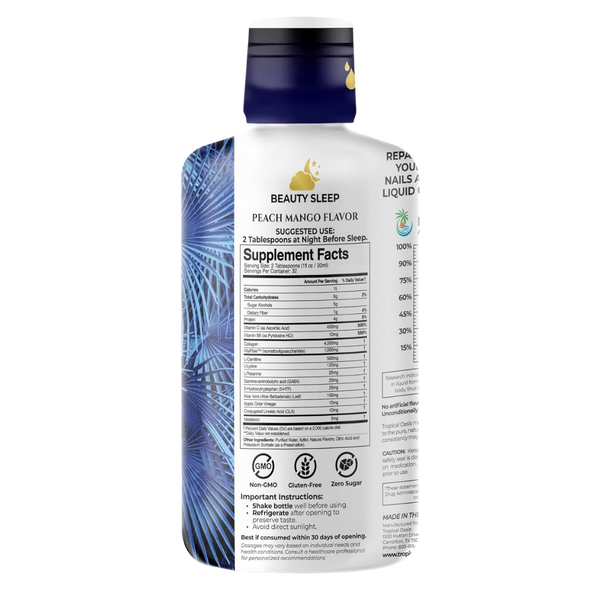 Premium Collagen Dream - Beauty & Sleep Support Tropical Oasis Liquid Vitamins & Minerals