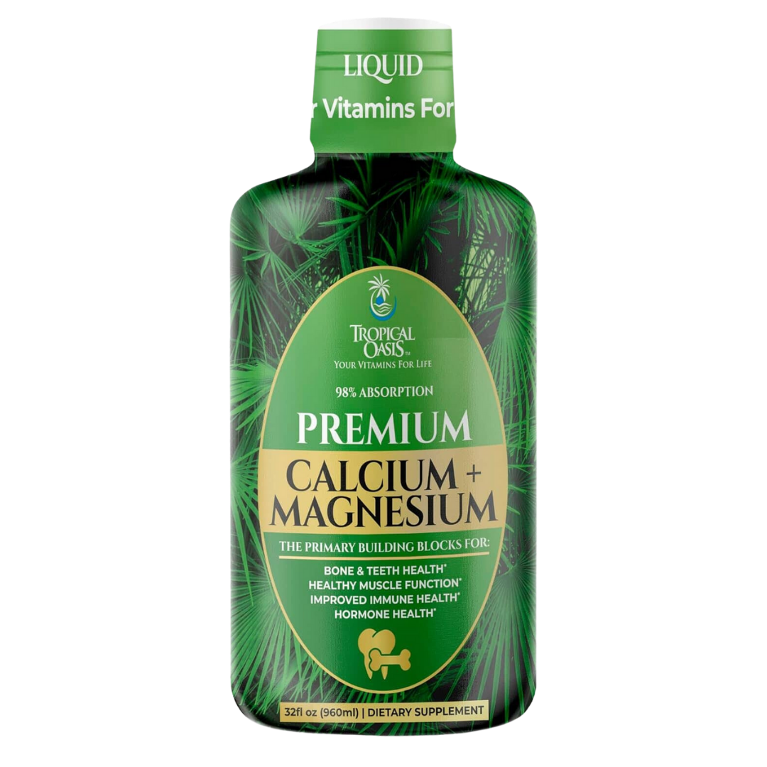 Premium Liquid Calcium Magnesium Citrate Tropical Oasis Liquid Vitamins and Minerals