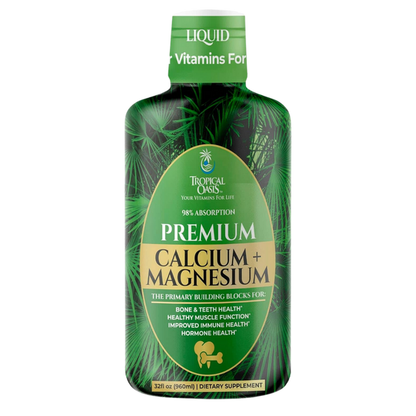 Premium Liquid Calcium Magnesium Citrate Tropical Oasis Liquid Vitamins and Minerals