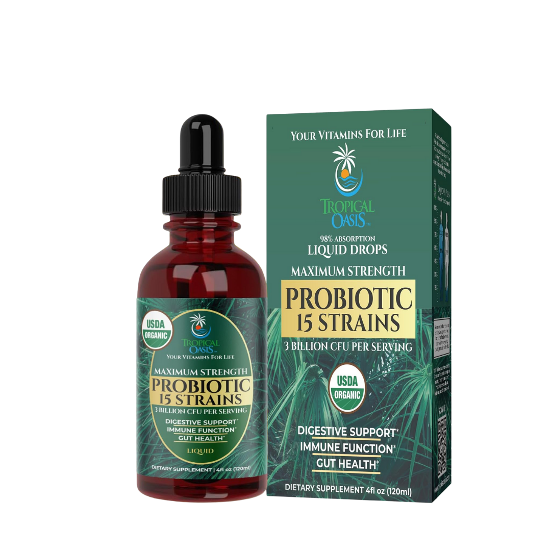 Organic Liquid Probiotics Tropical Oasis Liquid Vitamins & Minerals