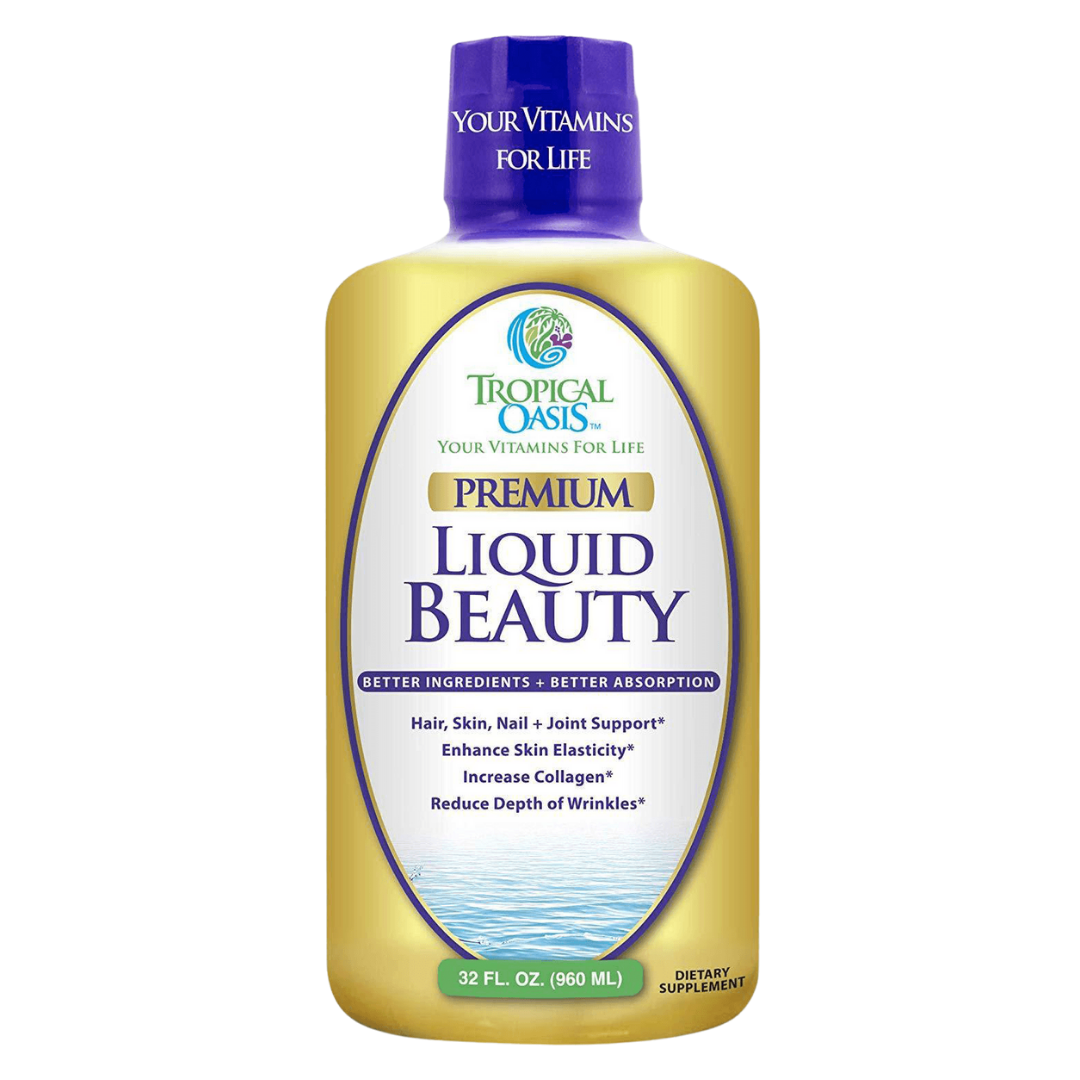 Premium Liquid Beauty Supplement, 32 servings Tropical Oasis Liquid Vitamins and Minerals