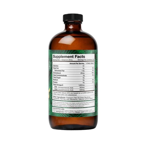 Premium Omega 3 Max Fish Oil Tropical Oasis Liquid Vitamins & Minerals