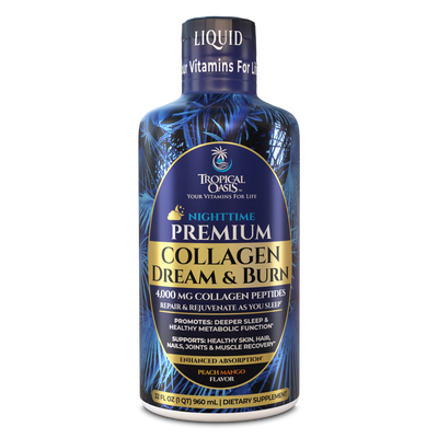 Premium Collagen Dream - Beauty & Sleep Support Tropical Oasis Liquid Vitamins & Minerals