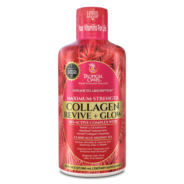Collagen Revive + Glow Tropical Oasis Liquid Vitamins & Minerals