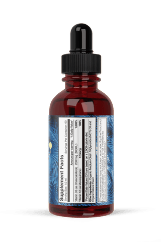 Vitamin D3 + K2 Drops for Adults - USDA Organic