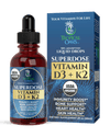 Vitamin D3 + K2 Drops for Adults - USDA Organic