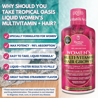 Women's Liquid Multivitamin + Hair Growth - with Verisol Collagen