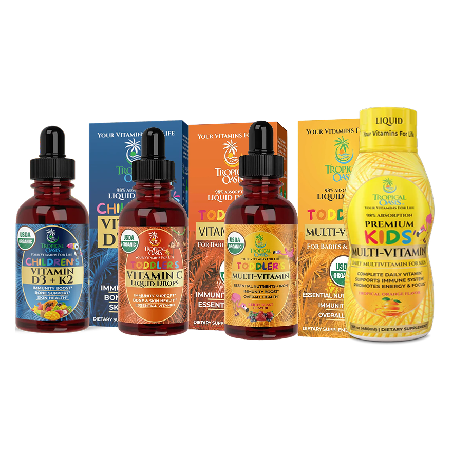 Kids Bundle Tropical Oasis Liquid Vitamins & Minerals