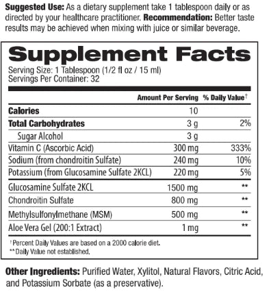 Premium Liquid Glucosamine Chondroitin & MSM