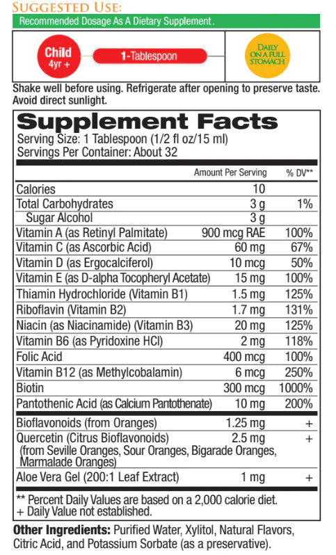 Kids Liquid Multivitamin Supplement - 16oz