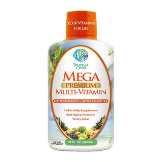 Mega Premium Liquid Multivitamin and Mineral Supplement - 32oz, 32serv