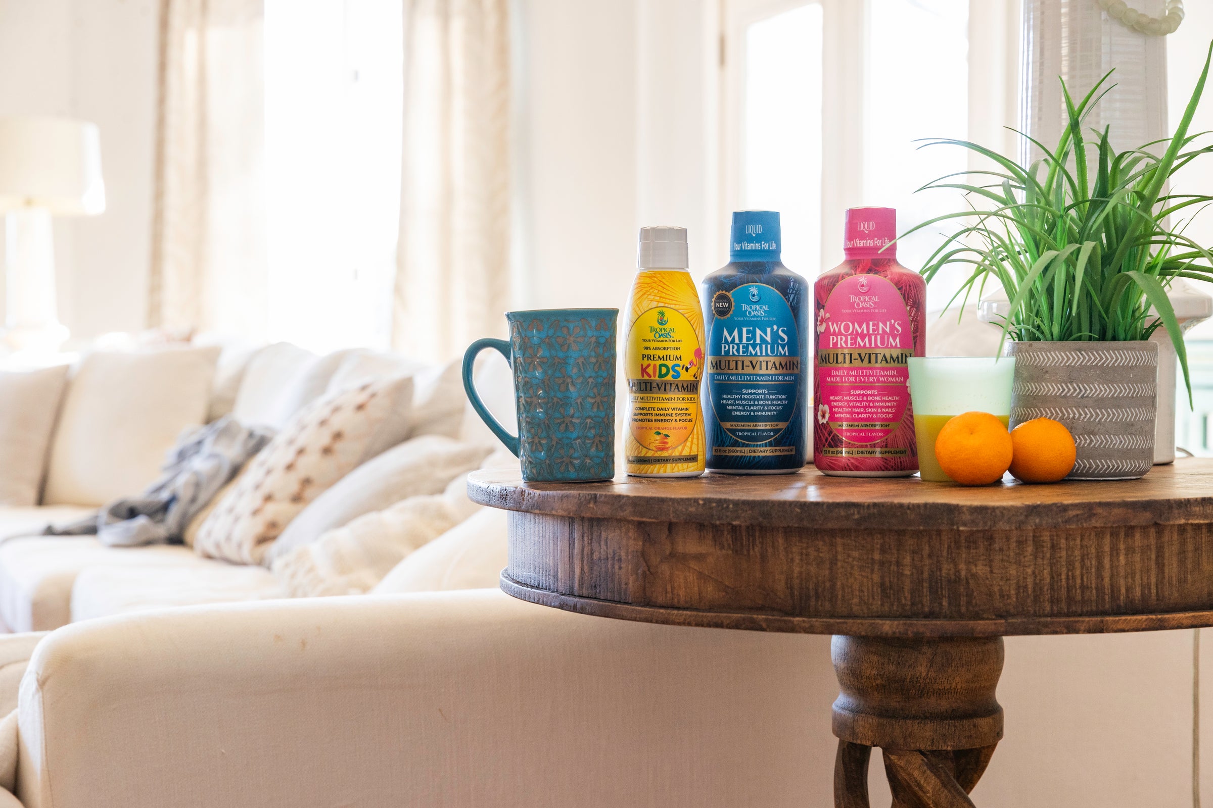 The Tropical Oasis liquid vitamin range
