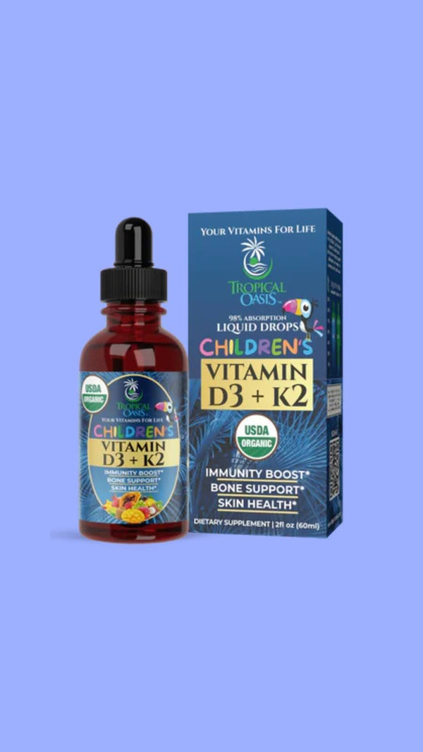 Vitamin D For Kids Tropical Oasis Liquid Vitamins & Minerals