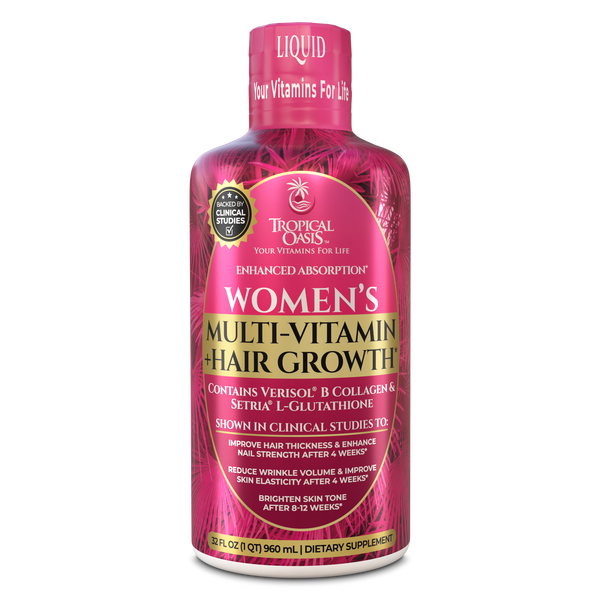 Women's Liquid Multivitamin + Hair Growth Tropical Oasis Liquid Vitamins & Minerals