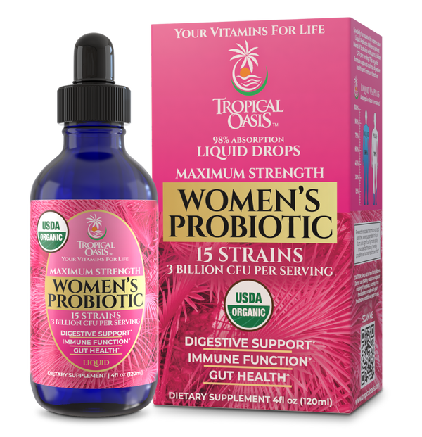 Liquid Probiotics for Women Tropical Oasis Liquid Vitamins & Minerals