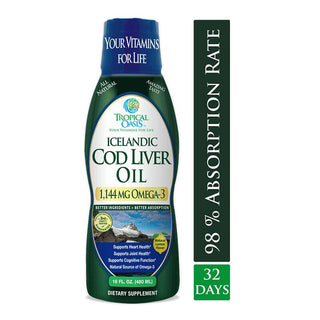 Icelandic Cod Liver Fish Oil - 16oz - 1,143 mg Omega-3