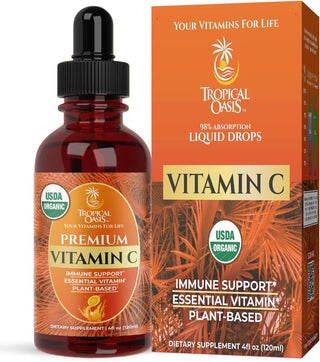 USDA Organic Vitamin C Drops for Adults & Kids