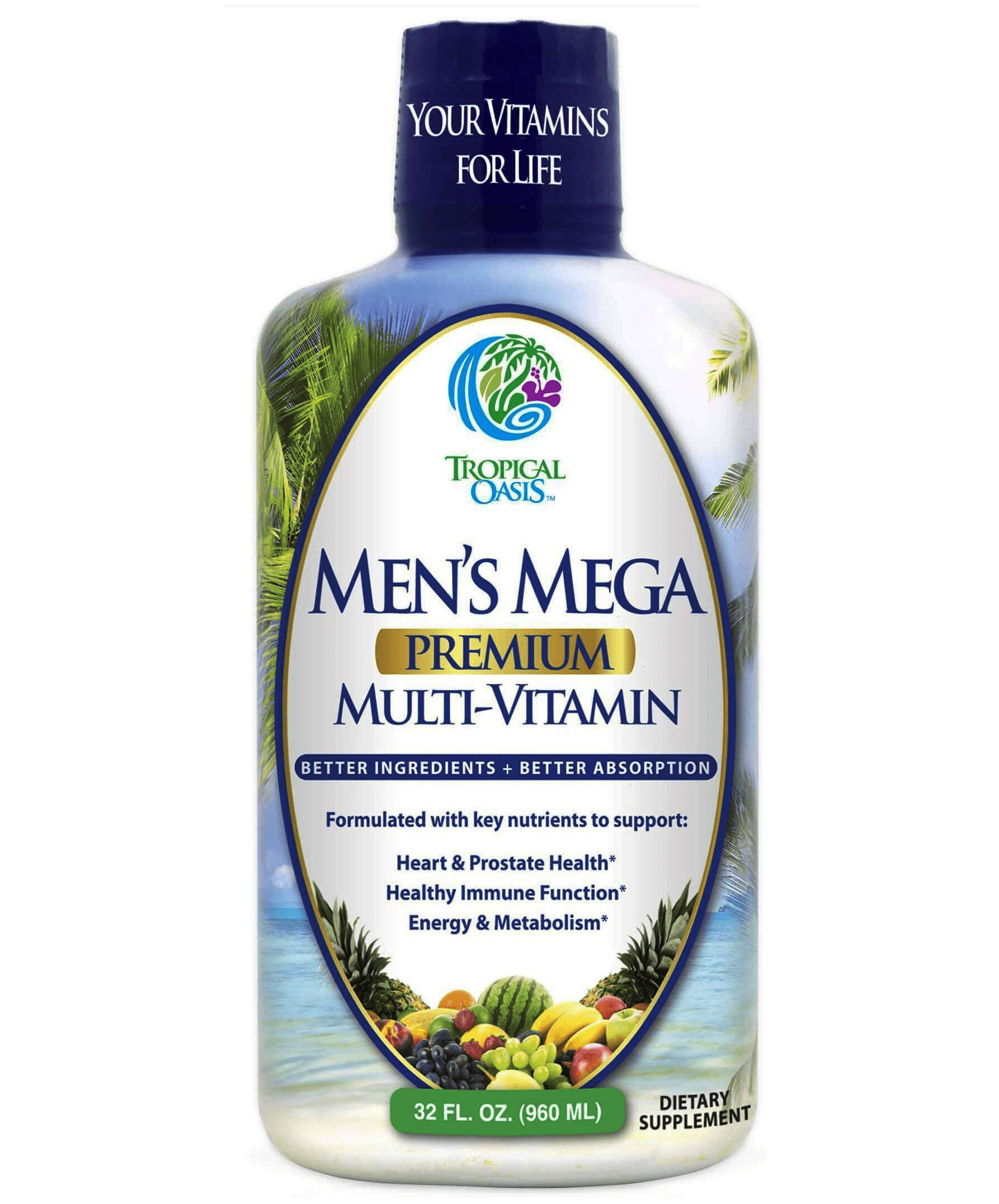 Men's Mega Liquid Multivitamin - 32 serv