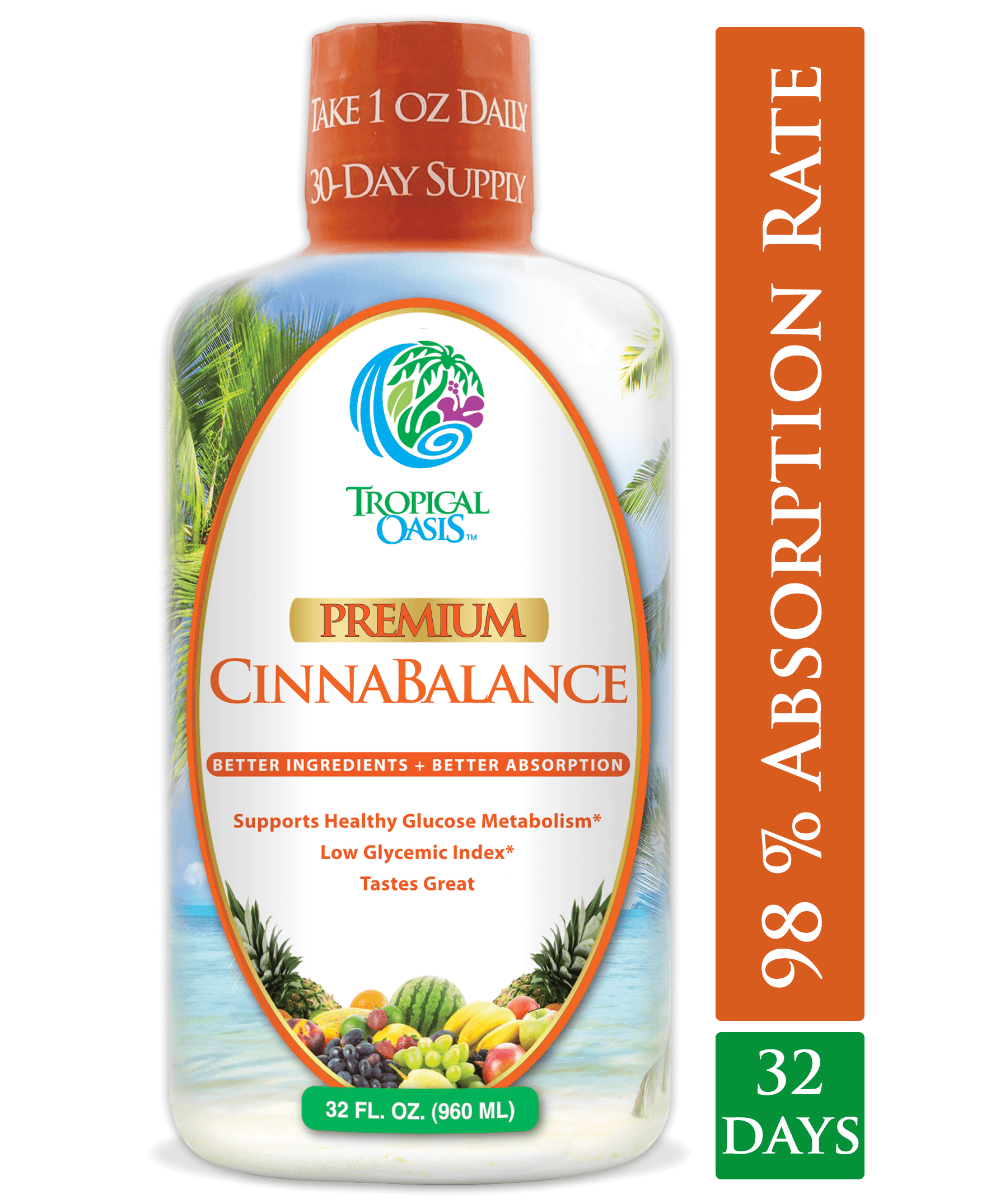 Cinnabalance – Liquid Cinnamon Supplement -32oz - tropical-oasis-store