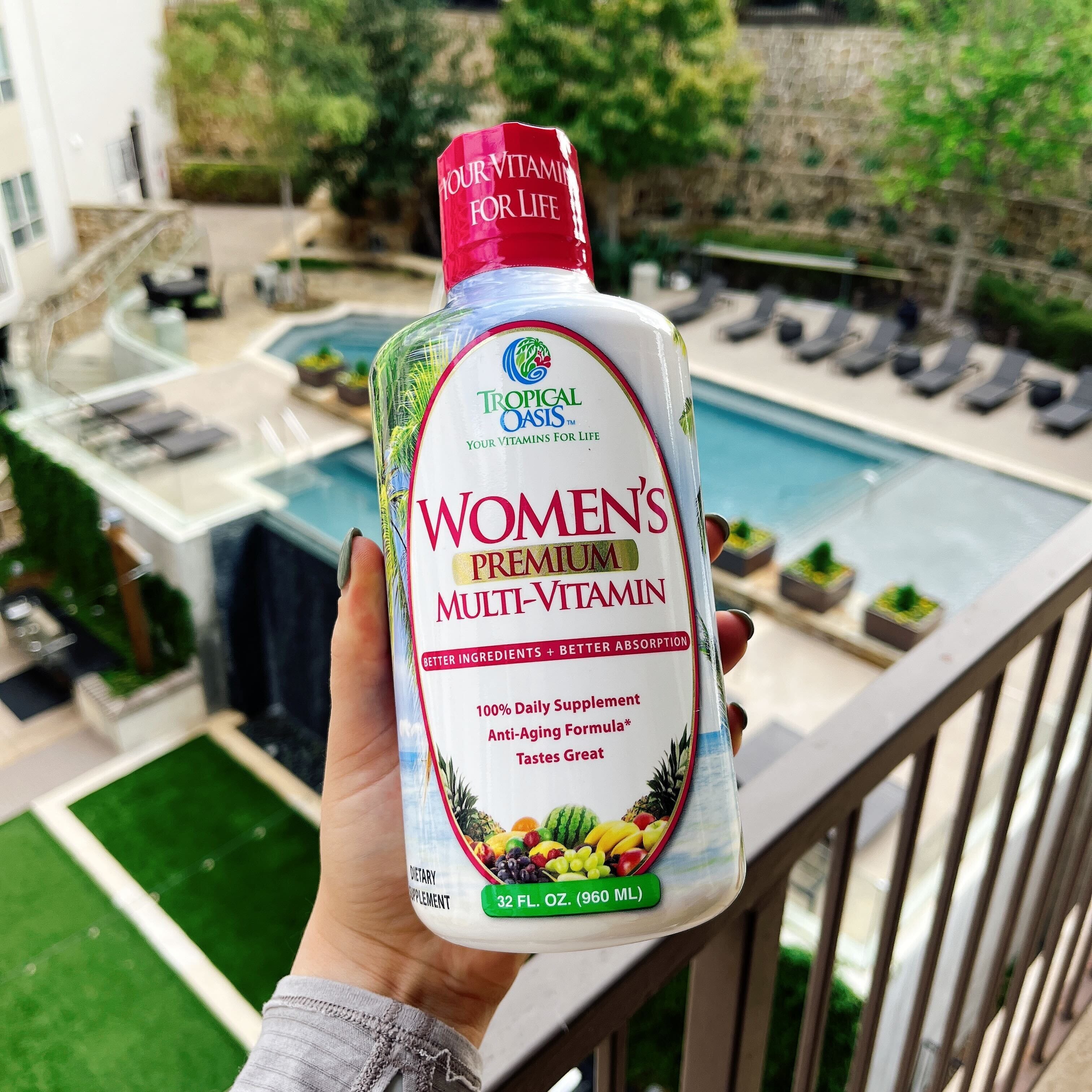 Women's Premium Liquid Multivitamin, Superfood, & Herbal Blend -- 32 fl oz, 32 serv.