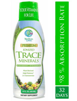 Premium Plant Based Trace Minerals - 74 Natural Organic Ionized Trace Minerals