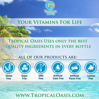 Tropical Oasis Premium Liquid B-Complex - 16 oz, 32 servings - tropical-oasis-store