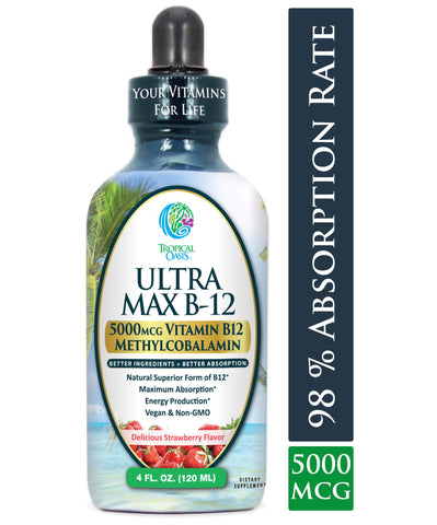 Ultra Max Methyl B12 Liquid Vitamins - tropical-oasis-store